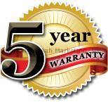 Five Year Spa Cover Limited Warranty